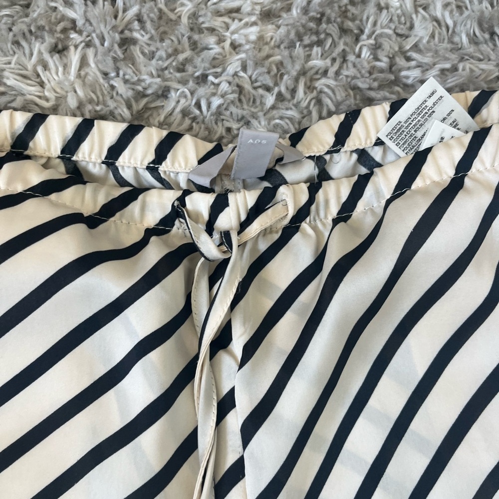 Striped Black and White Pants